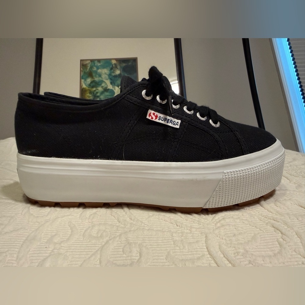 Superga Black Slip-On Shoes - Picture 4 of 9